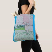 Een schaap in de wei tote bag (Dichtbij)