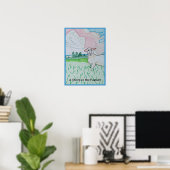Een schaap in de weide poster (Thuiskantoor)