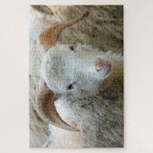 Een schaap met horens Puzzle Legpuzzel (Verticaal)