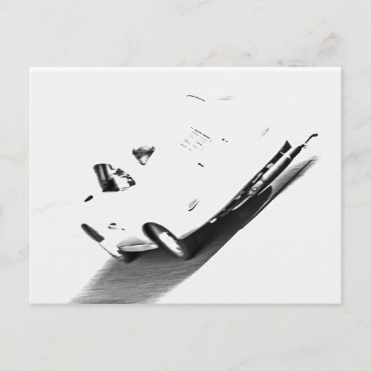 Een schaduw rekken briefkaart (Voorkant)
