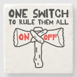 Één Schakelaar om hen allen te regel Stenen Onderzetter