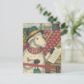 Een schapenwinkel Vintage Briefkaart (Staand voorkant)