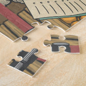 Een schapenwinkel Vintage Legpuzzel (Zijkant)