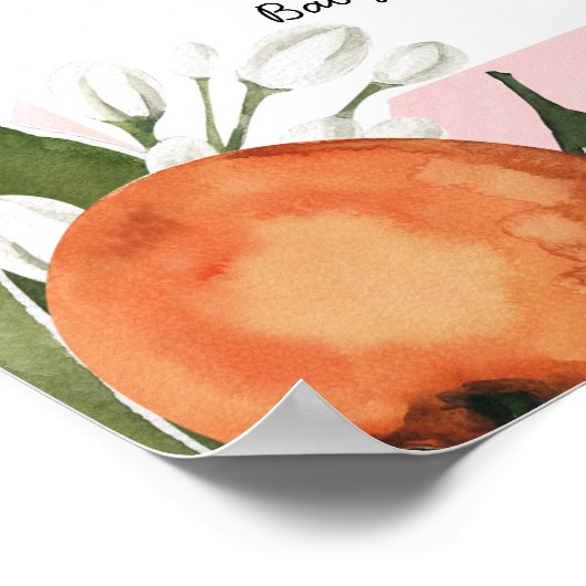 Een schatje meisje onderweg naar Clementine Welkom Poster (Hoek)