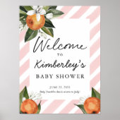 Een schatje meisje onderweg naar Clementine Welkom Poster (Voorkant)