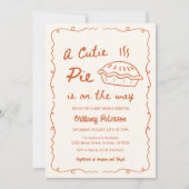 Een schatje taart is op de weg taart Baby shower Kaart (Voorkant)