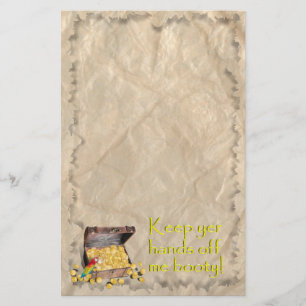 Een schatkist van Pirate Briefpapier