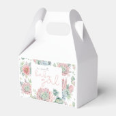 Een schattebord voor baby's in een woestijn Baby s Bedankdoosjes (Achterkant)