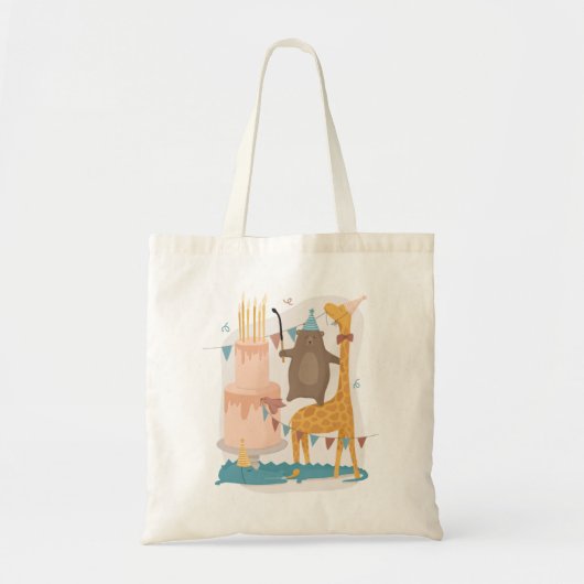 Een schattig beest. Funny beer giraffe crocodile Tote Bag (Voorkant)