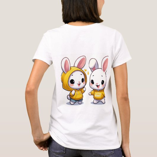 Een schattig bunny t shirt (Achterkant)