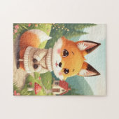 Een schattig en lief voskarakter  legpuzzel (Horizontaal)