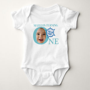 EEN! schattig gezicht baby rompers lichtblauw Romper