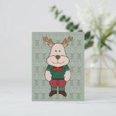 Een schattig hert briefkaart (Staand voorkant)