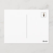 Een schattig hert briefkaart (Achterkant)