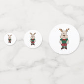 Een schattig hert confetti (Achterkanten)