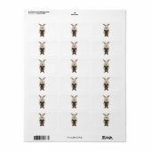 Een schattig hert etiket (Full Sheet)