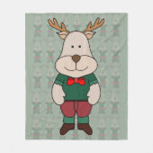 Een schattig hert fleece deken (Voorkant)