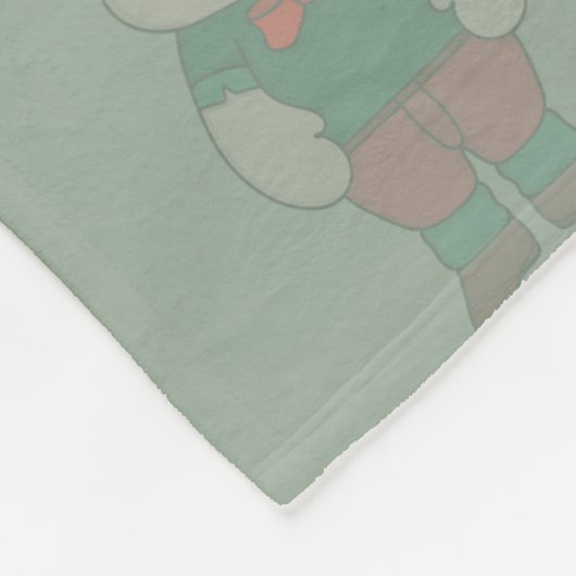 Een schattig hert fleece deken (Hoek)