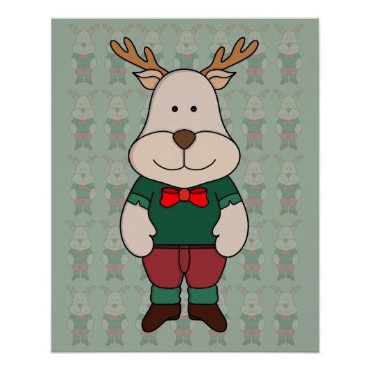 Een schattig hert perfect poster (Voorkant)