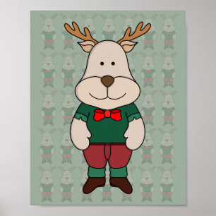 Een schattig hert poster