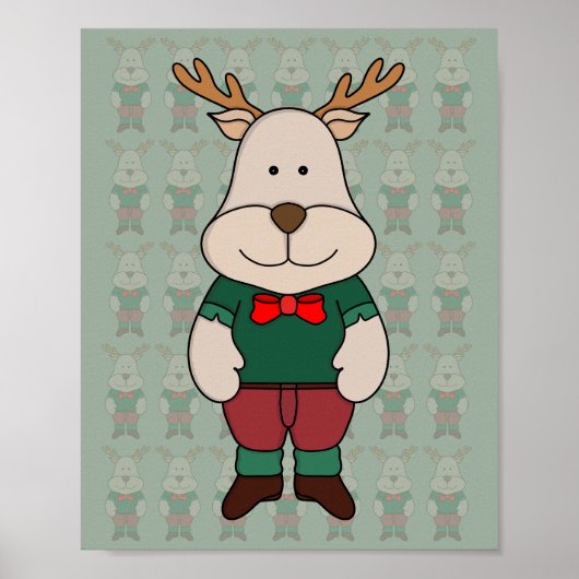 Een schattig hert poster (Voorkant)