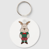 Een schattig hert sleutelhanger (Achterkant)