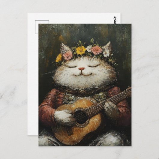 Een Schattig Kat Briefkaart (Voorkant / Achterkant)