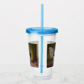 Een schattig katje met groene ogen acryl drinkbeker (Rechts)