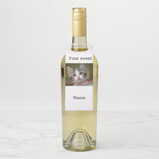 Een schattig kitten met groene ogen flessenhanger (Op fles)