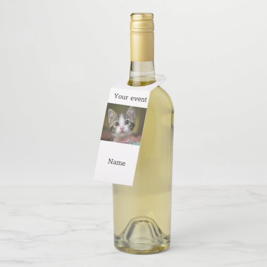 Een schattig kitten met groene ogen flessenhanger (Schuin)