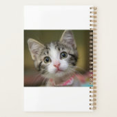Een schattig kitten met groene ogen planner (Achterkant)