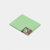 Een schattig kitten met groene ogen post-it® notes (Schuin)