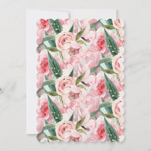 Een schattig klein muisje is op weg meisje Baby sh Kaart (Achterkant)