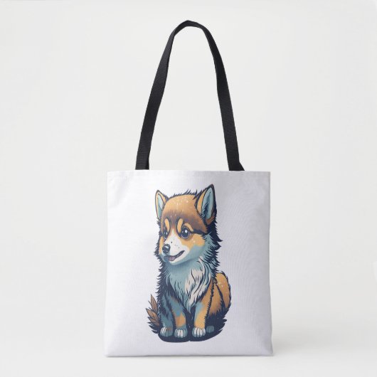 Een schattig klein puppy tote bag (Voorkant)