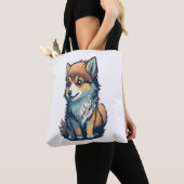 Een schattig klein puppy tote bag (Dichtbij)