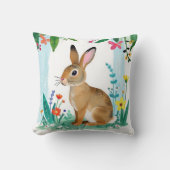 Een schattig konijnenkussen kussen (Voorkant)
