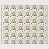 Een schattig konijntje in het bos cadeaupapier (Vlak)