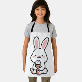 Een schattig konijntje met ijs schort (Insitu)