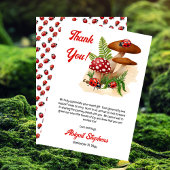 Een schattig lieveheersbeestje is op weg naar het  bedankkaart