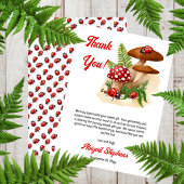 Een schattig lieveheersbeestje is op weg naar het  bedankkaart