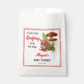 Een schattig lieveheersbeestje is op weg naar het bedankzakje (Voorkant)