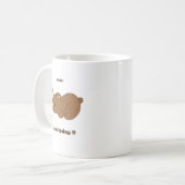 Een schattig lui beer koffiemok (Voorkant links)