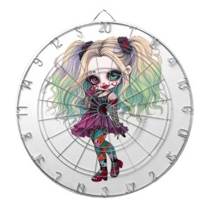 Een Schattig Meisje Halloween Design Collectie 13 Dartbord