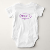 Een schattig olifant-body's romper (Achterkant)