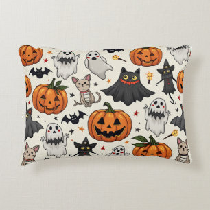 Een schattig patterend kussen voor een Halloween-f