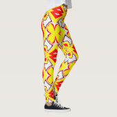 Een schattig rood geel wit "Ratti_Creative_Arts Leggings (Rechts)