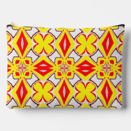 Een schattig rood geel wit trendy klassiek patroon etui