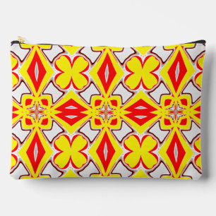 Een schattig rood geel wit trendy klassiek patroon etui