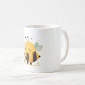 Een schattig rund liegen koffiemok (Voorkant rechts)