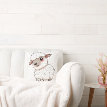 Een Schattig schaap in Cartoon-stijl